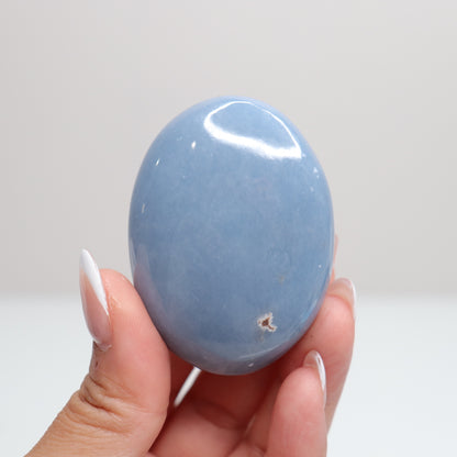 Angelite Palm Stone 6