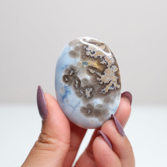Blue Opal Palm Stone 21