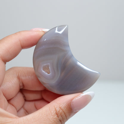 Druzy Agate Moon 33