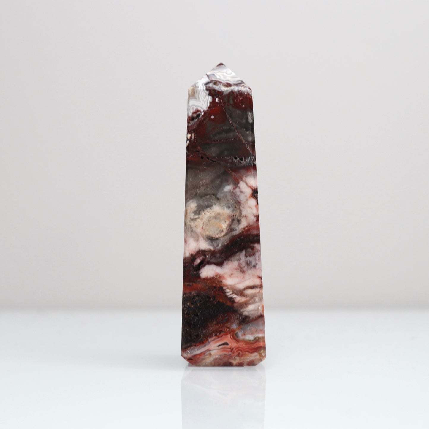 Mexican Lace Agate Tower 122