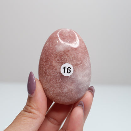 Pink Amethyst Palm Stone | 16