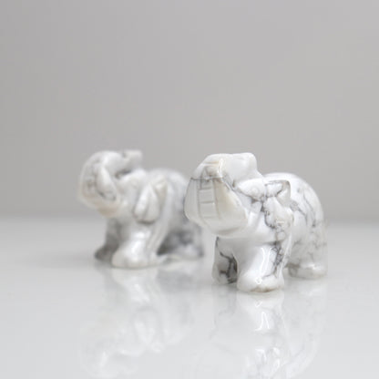 Howlite Elephants | 2”