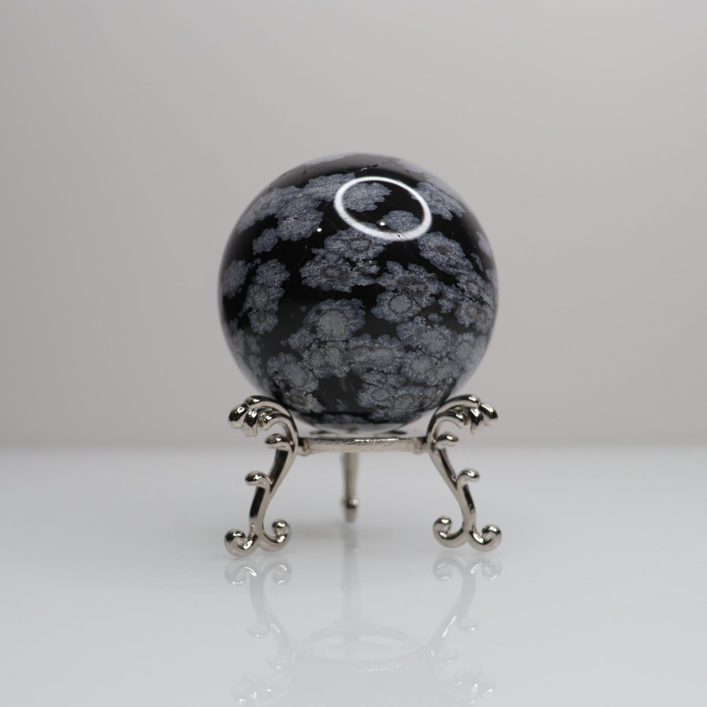 Snowflake Obsidian Sphere | 69