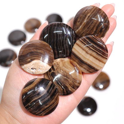 Chocolate Calcite Flat Stones