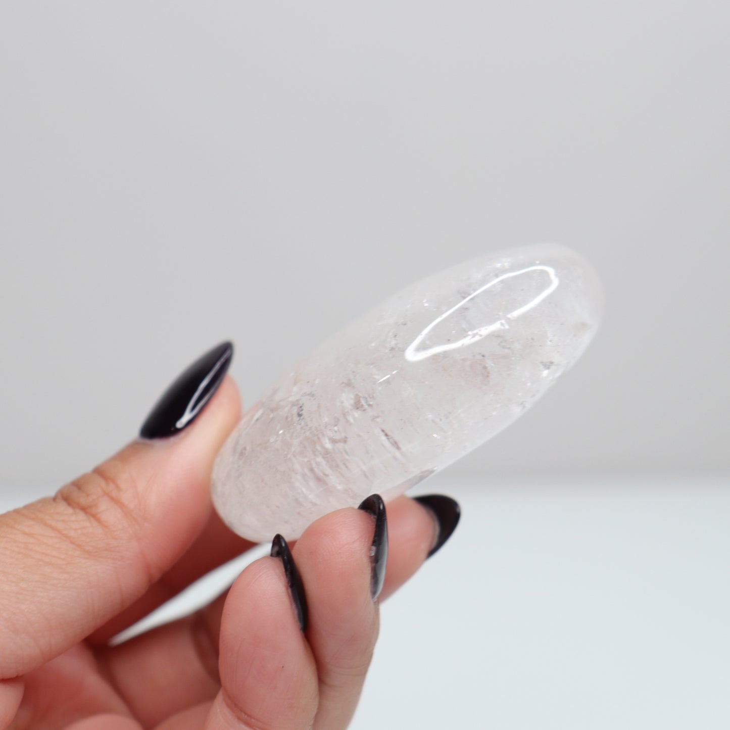 Clear Quartz Palm Stone 81