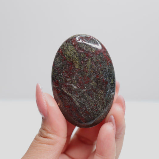 Dragon Bloodstone Palm Stone 42