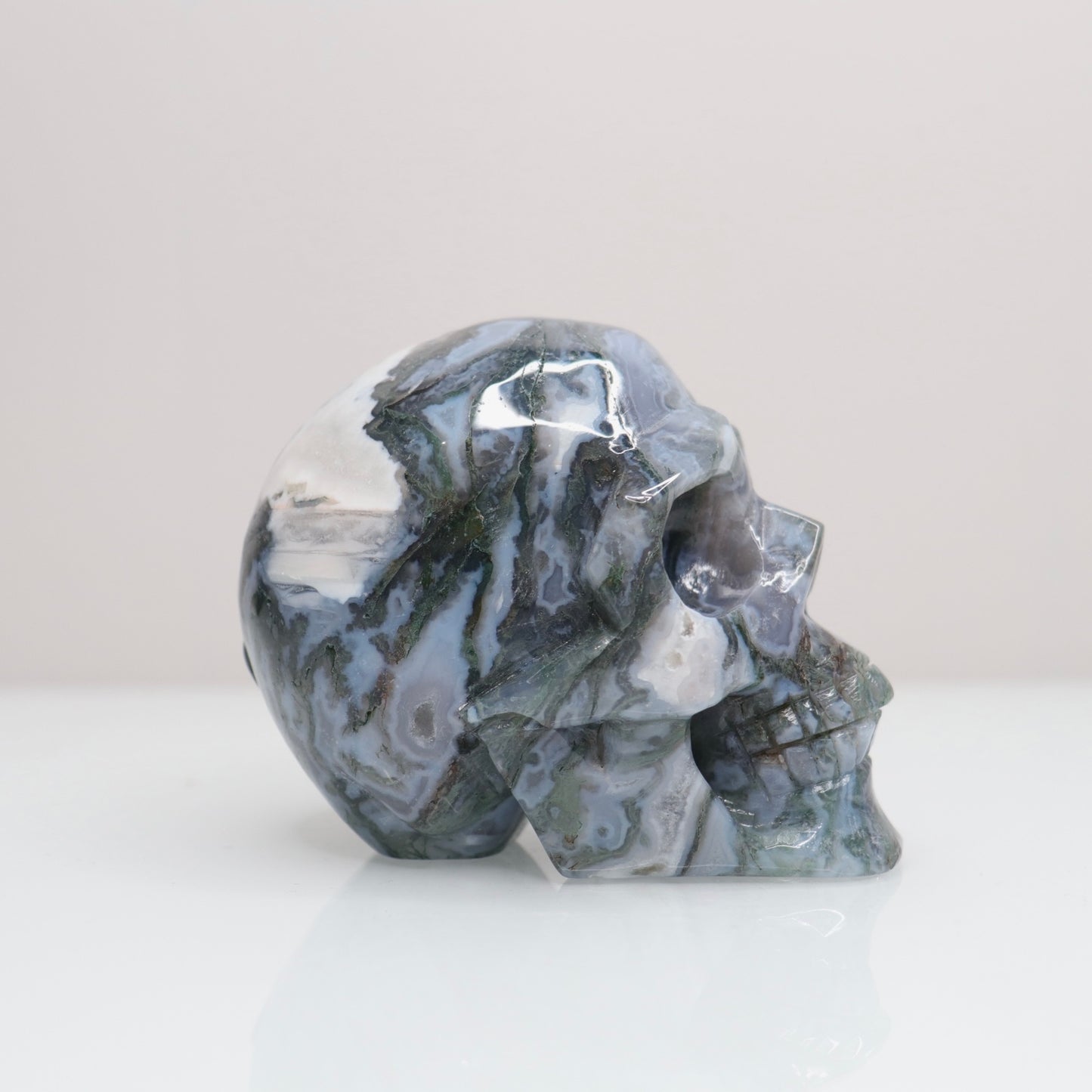 Moss Agate Skull | 4