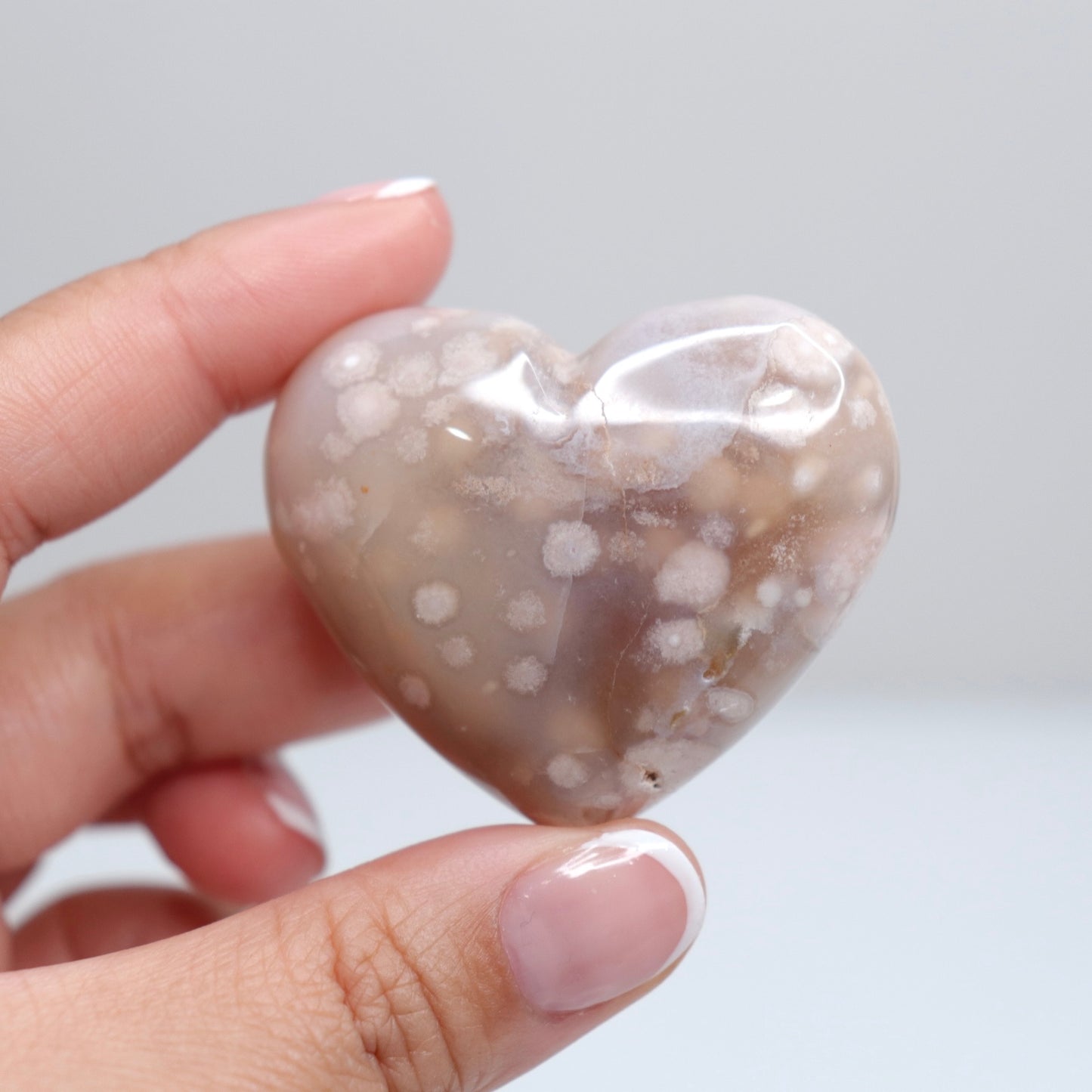 Flower Agate Heart | 37