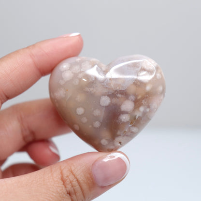 Flower Agate Heart | 37