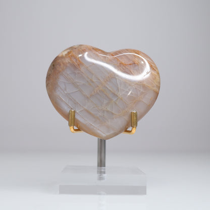 Peach Moonstone Heart | 5
