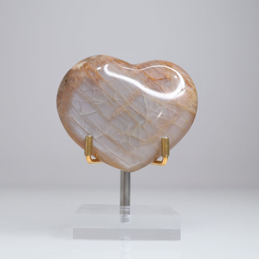 Peach Moonstone Heart | 5