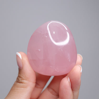 Rose Quartz Palm Stone w/Stars | 3