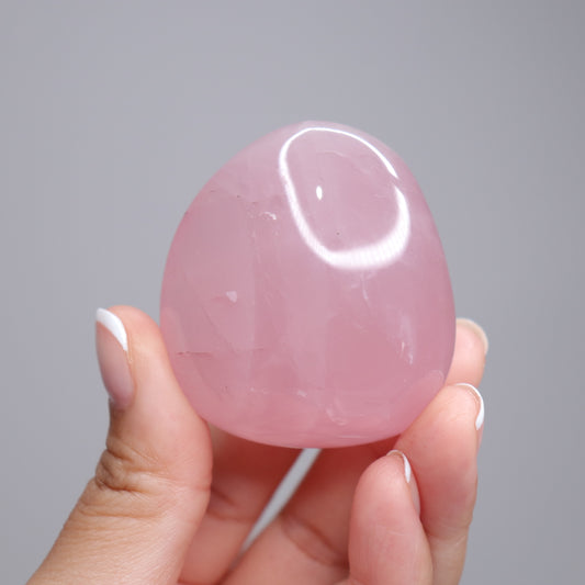 Rose Quartz Palm Stone w/Stars | 3