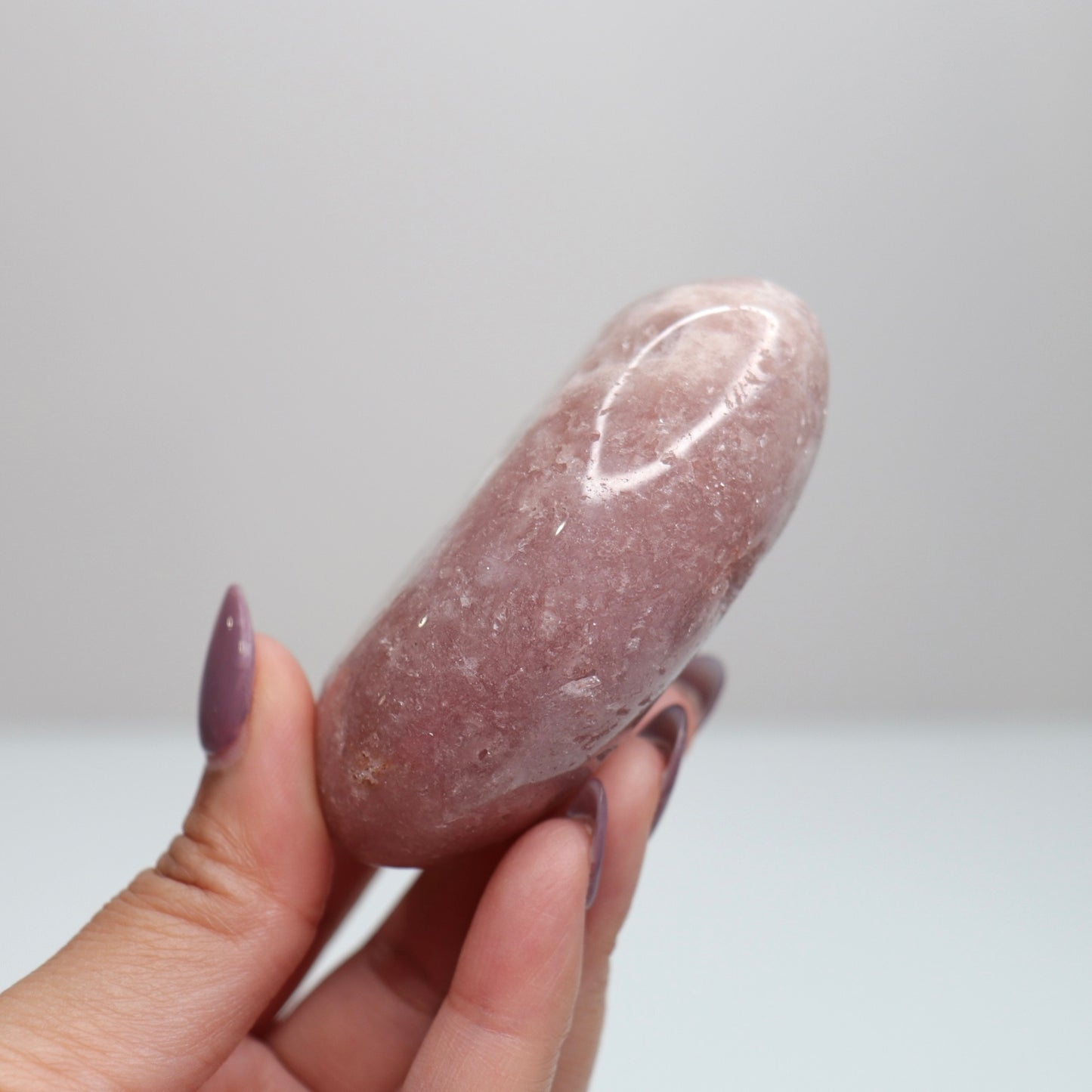 Pink Amethyst Palm Stone | 48