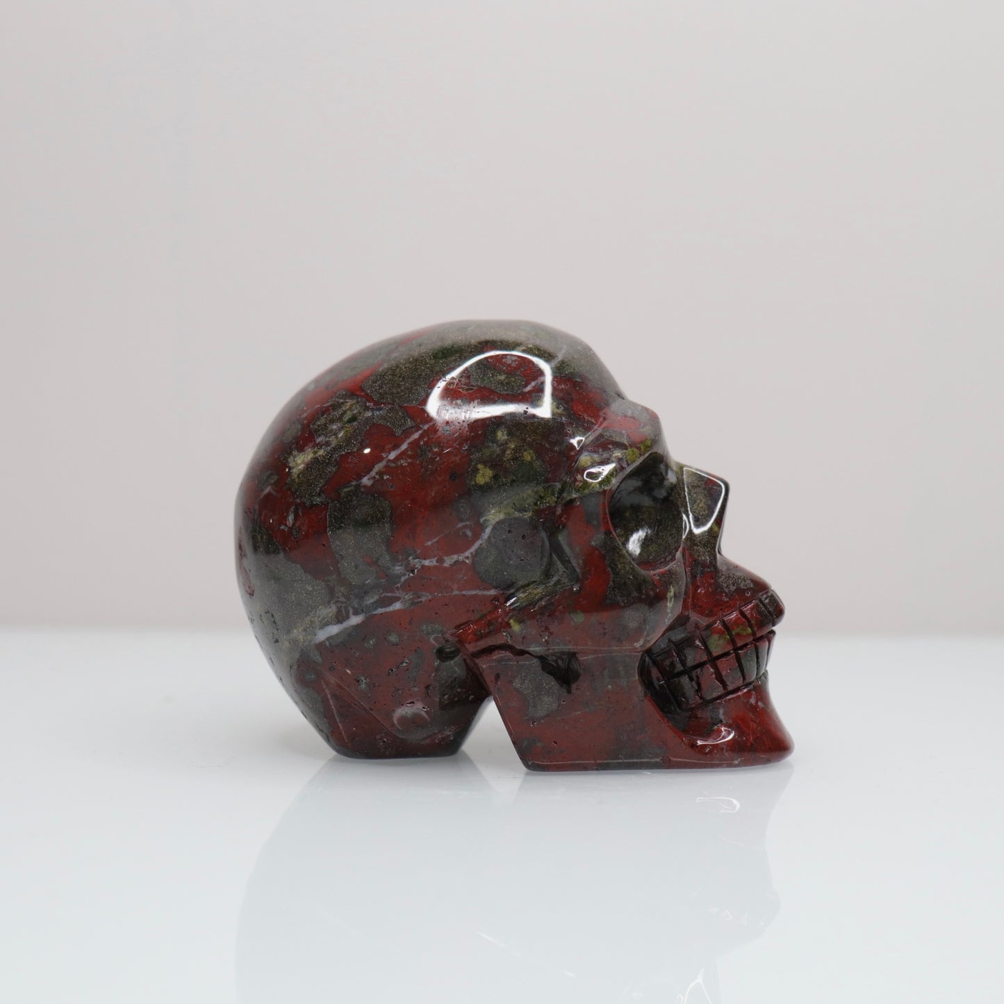 Dragon Bloodstone Skull