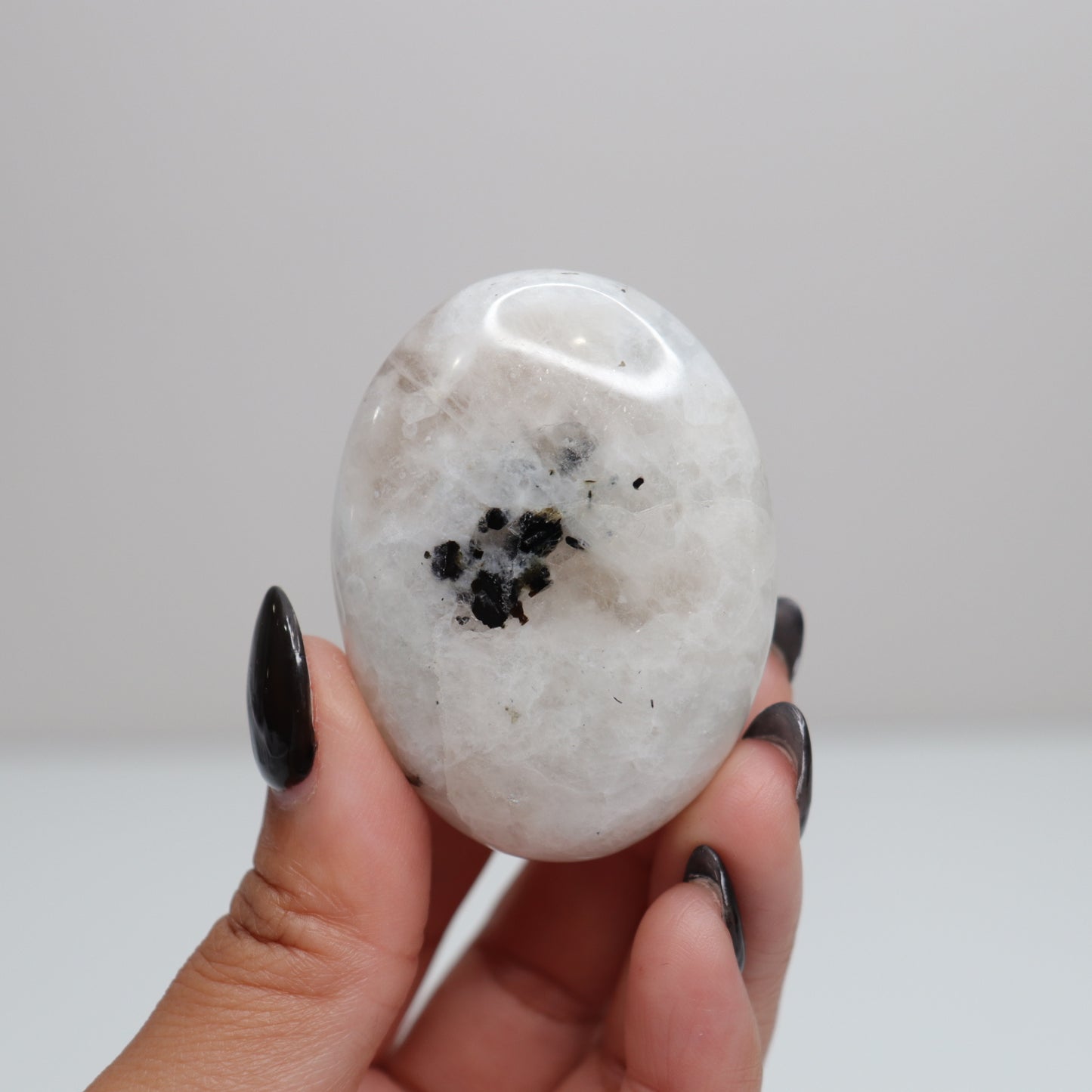 Rainbow Moonstone Palm Stone 58
