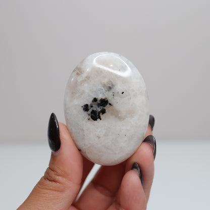 Rainbow Moonstone Palm Stone 58