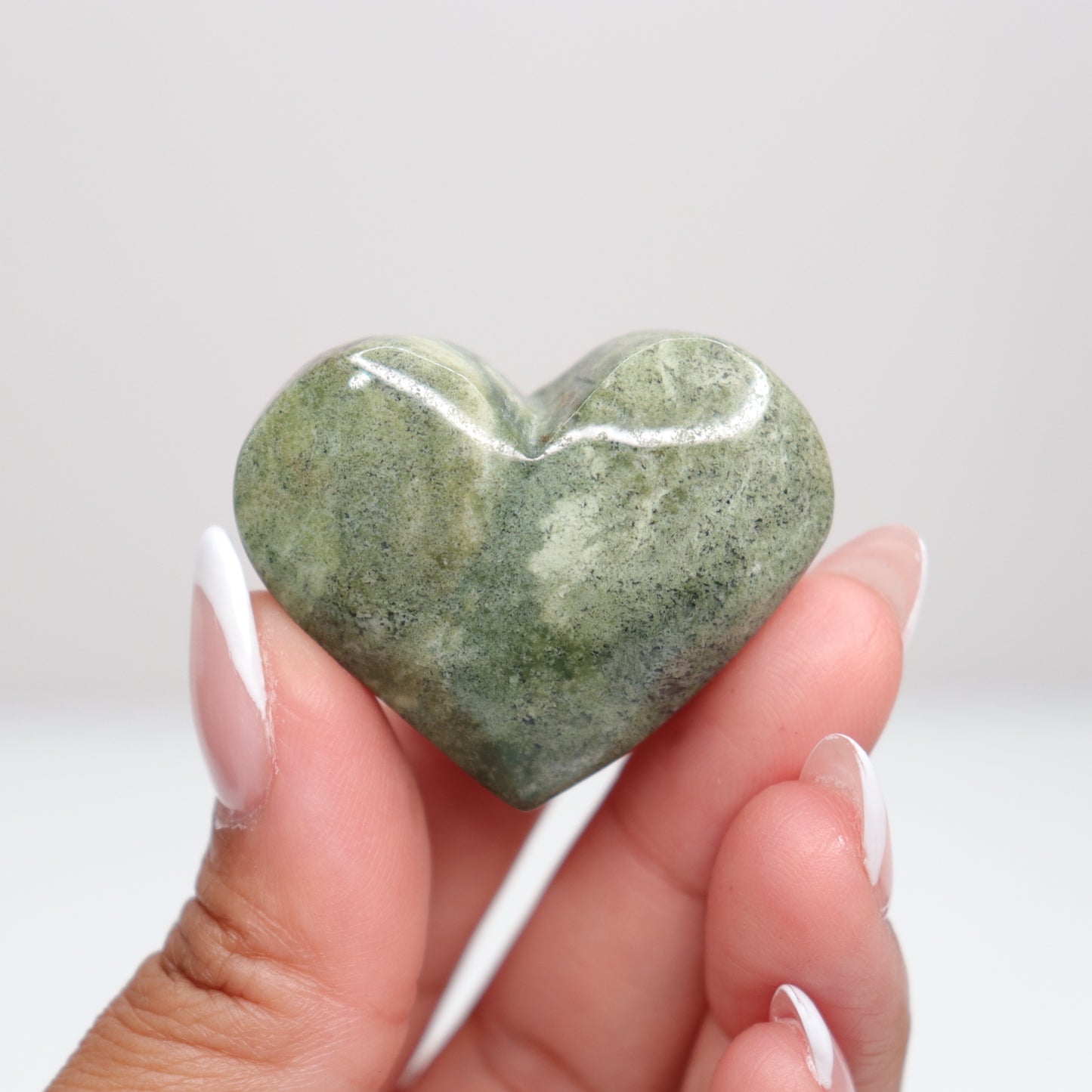 Moss Agate Heart | G