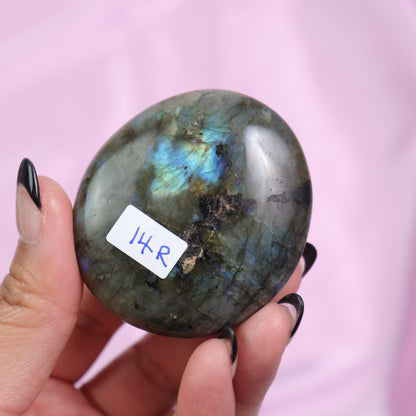 Labradorite Palm Stone | 14