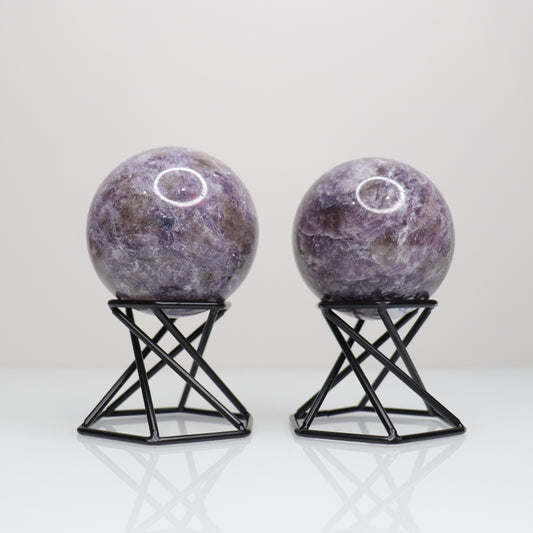 Double Side Sphere Stands | Black