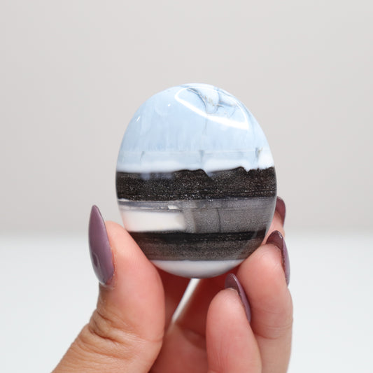 Blue Opal Palm Stone 23
