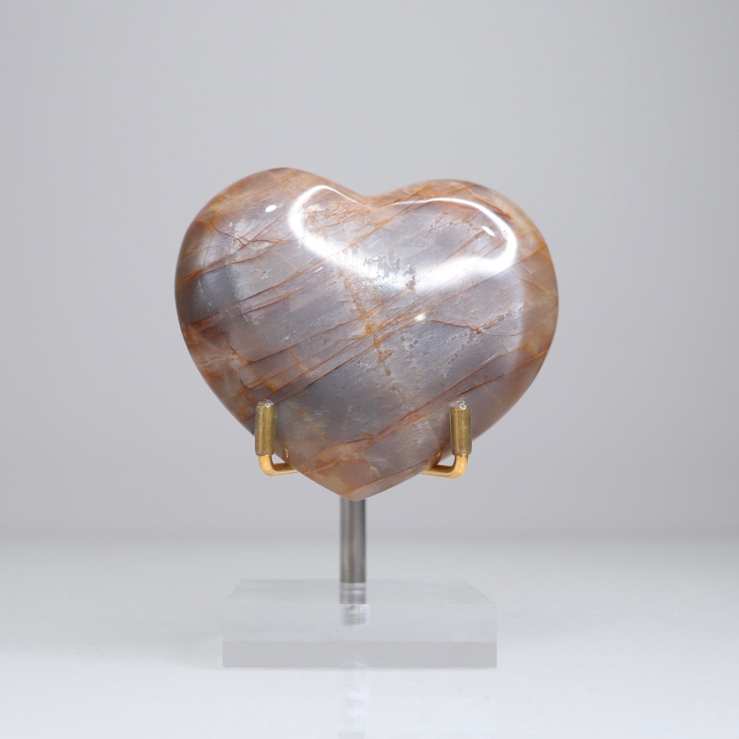 Peach Moonstone Heart | 6