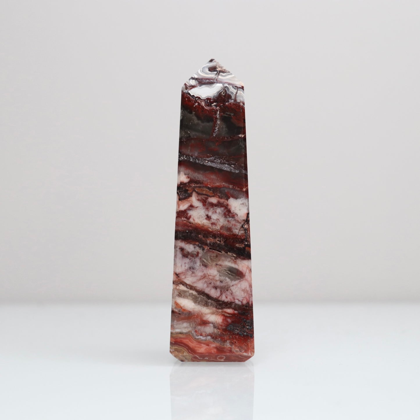 Mexican Lace Agate Tower 122