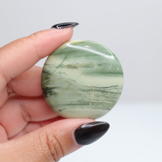 Banded Serpentine Flat Stone 10
