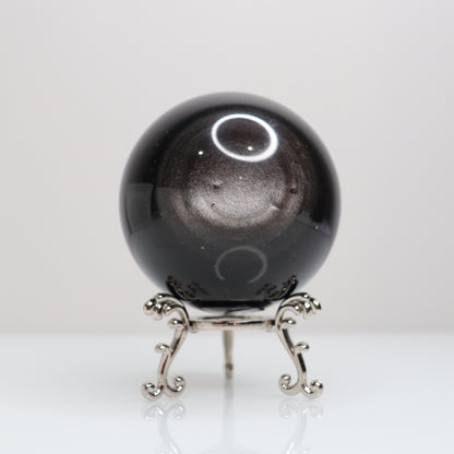 Silver Sheen Obsidian Sphere | B