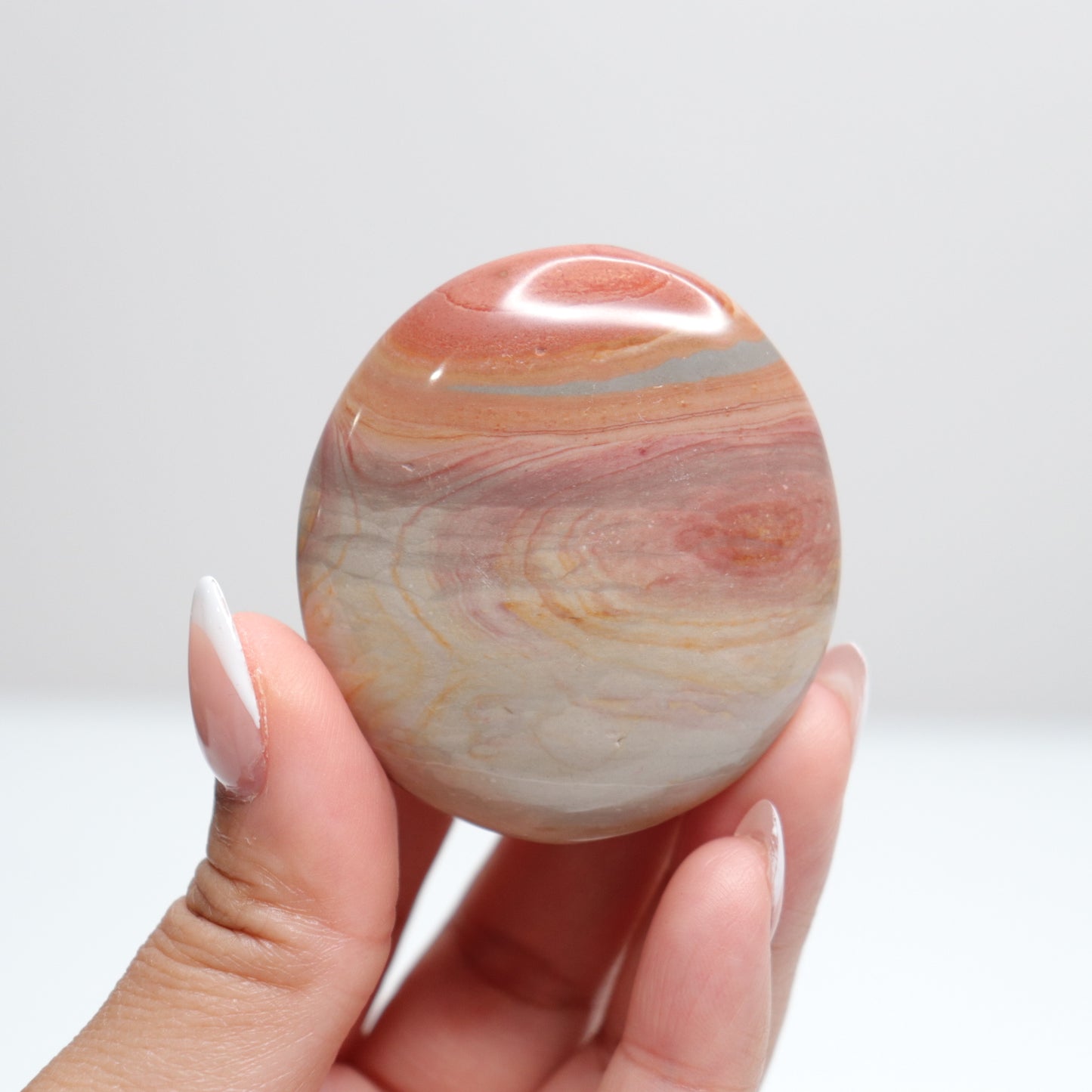 Polychrome Jasper Palm Stone | 10