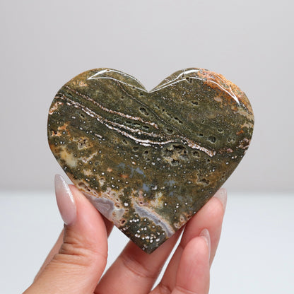 Ocean Jasper Heart | L