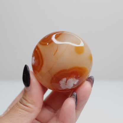 Flower Agate Round Palm | 2