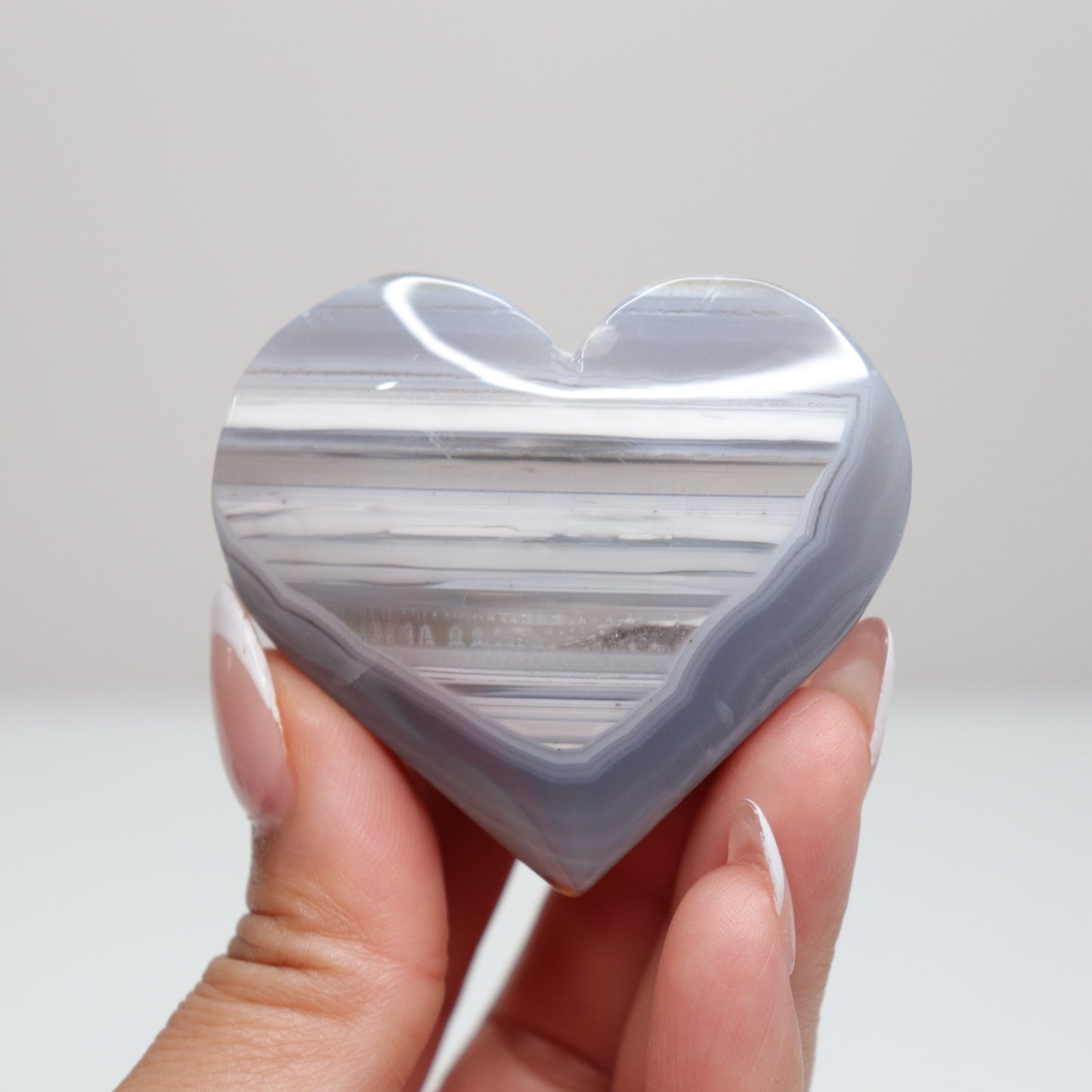Banded Agate Heart 64