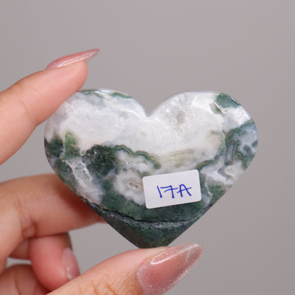 Moss Agate Heart | 8