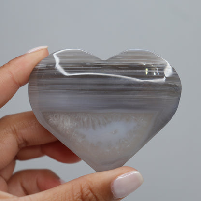 Banded Agate Heart | 2