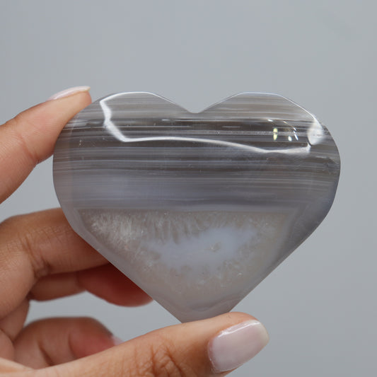 Banded Agate Heart | 2