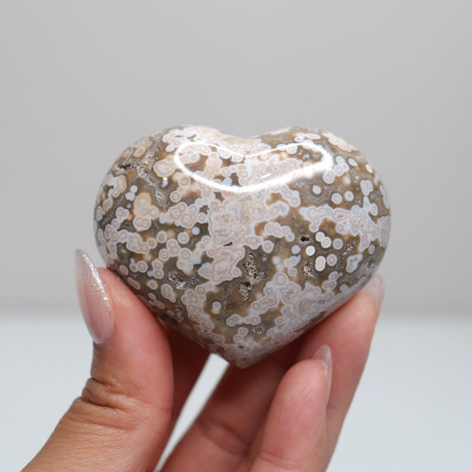 Ocean Jasper Heart | M