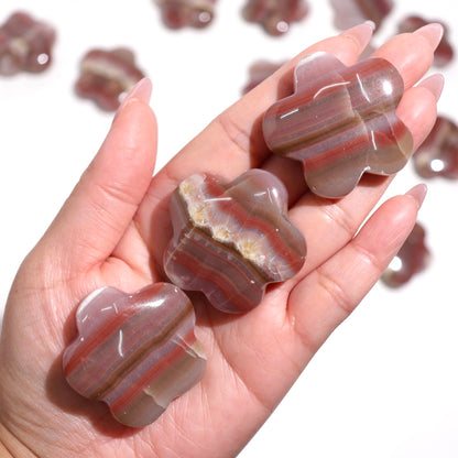 Pink Banded Onyx Flowers