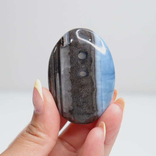Blue Opal Palm Stone 10