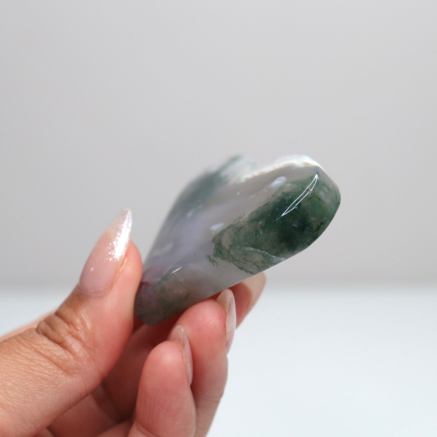 Moss Agate Heart | 62