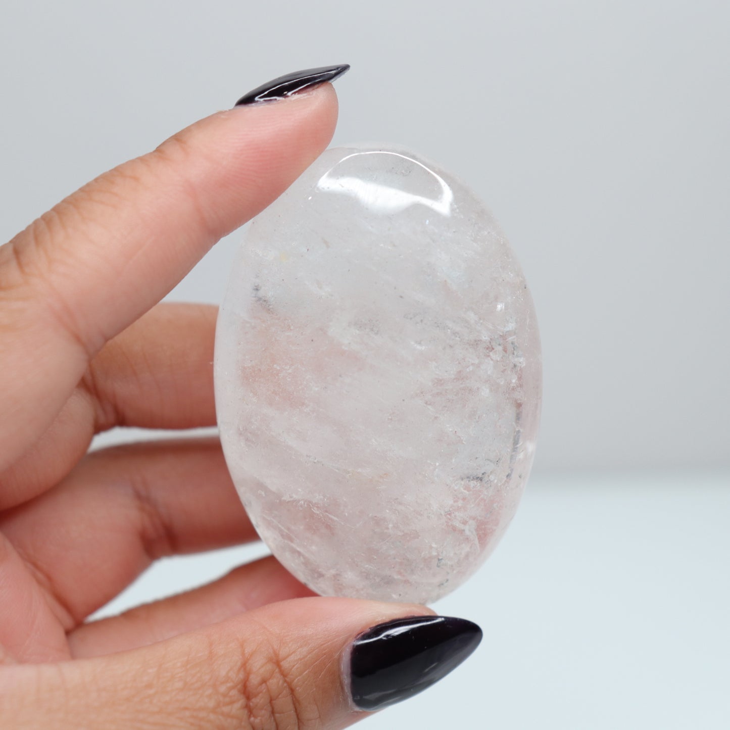 Clear Quartz Palm Stone 81