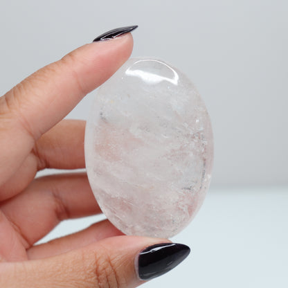 Clear Quartz Palm Stone 81