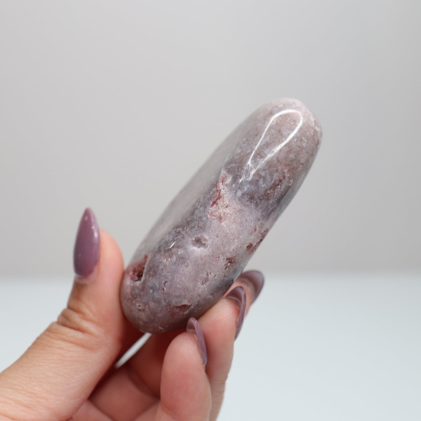 Pink Amethyst Palm Stone | 42