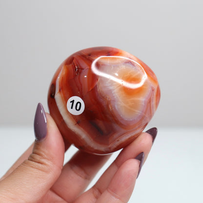 Carnelian Palm Stone 10