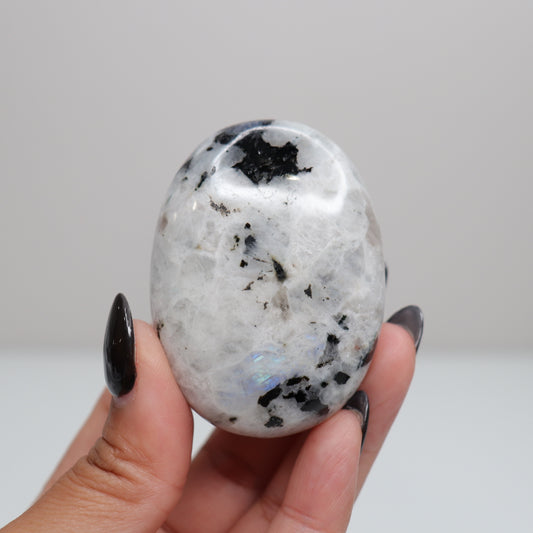 Rainbow Moonstone Palm Stone 68