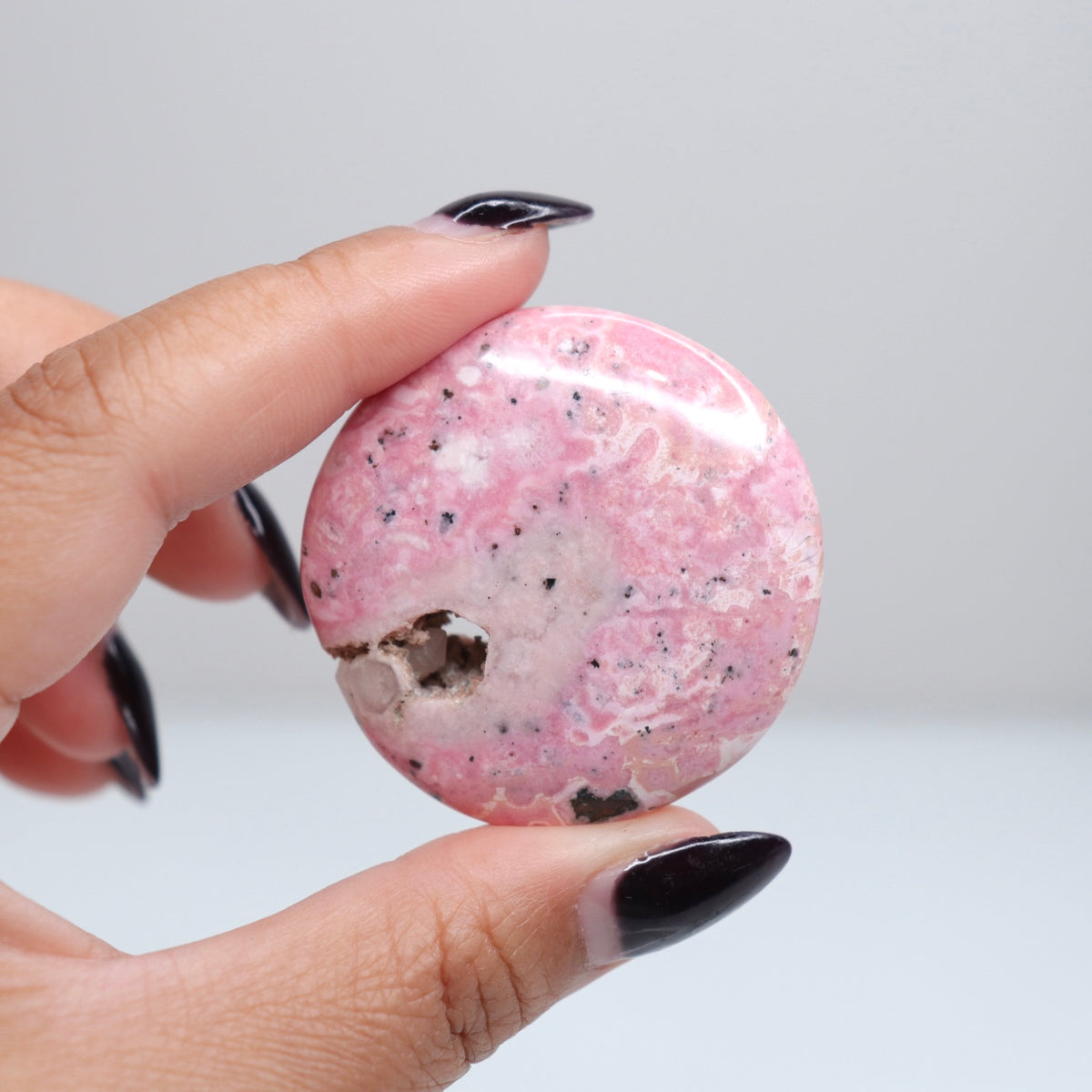 Rhodonite Flat Stone | FREE