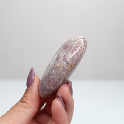 Pink Amethyst Palm Stone | 11