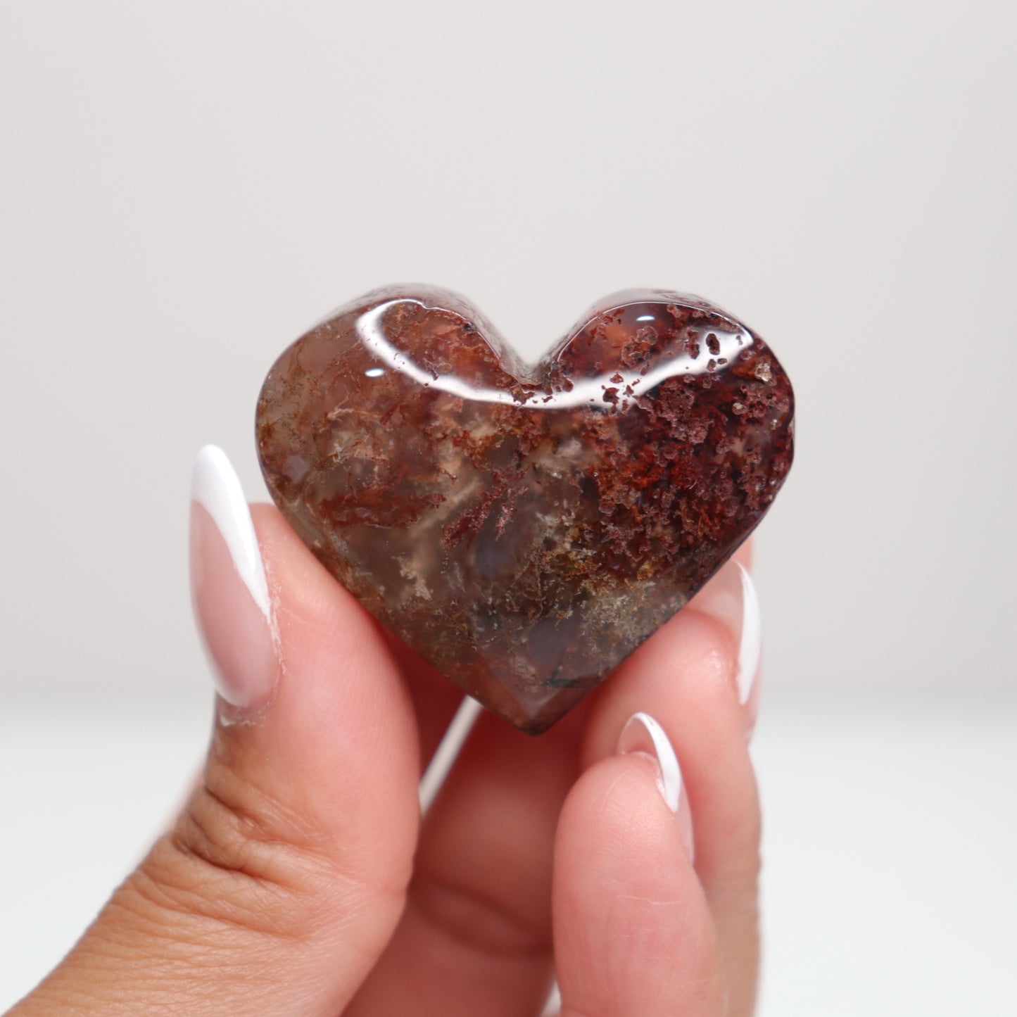 Moss Agate Heart | J
