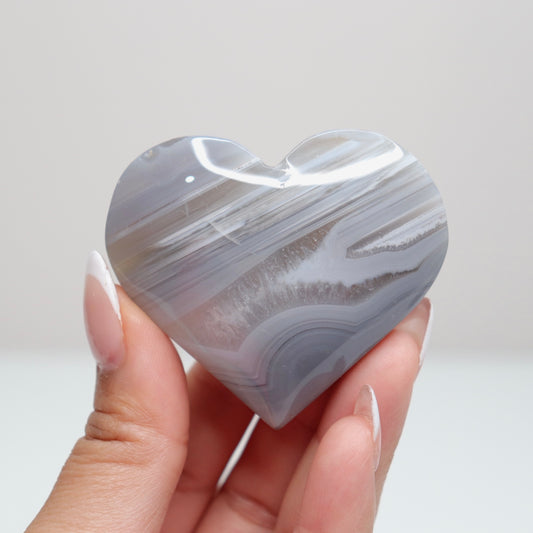 Banded Agate Heart 63