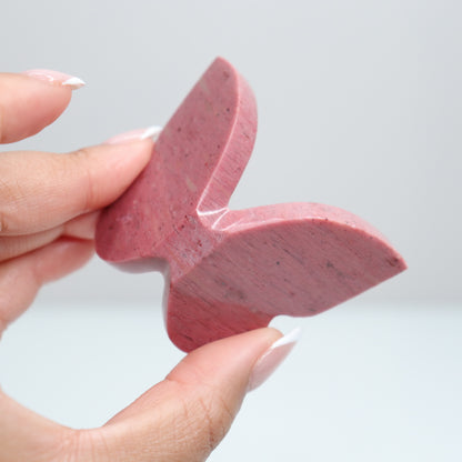 Pink Petrified Wood Butterfly I